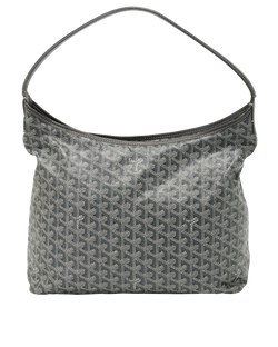 Boheme Hobo Bag, Canvas, Grey, MAE020223, P, 3*